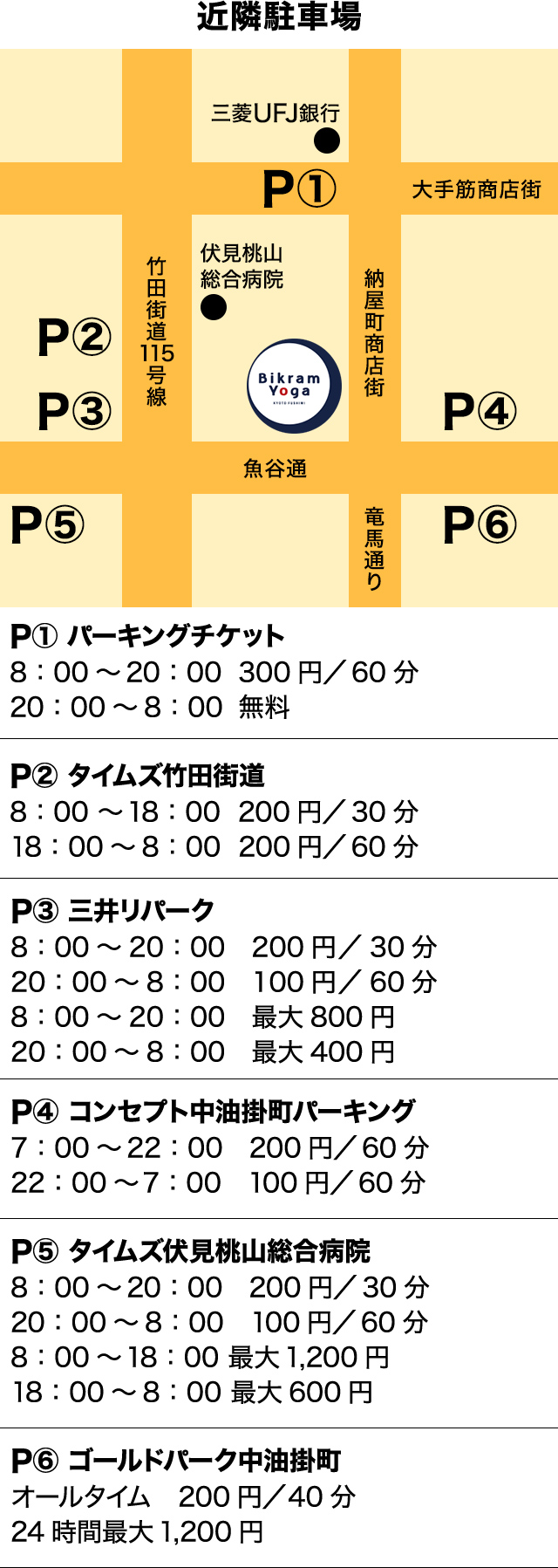 近隣の駐車場